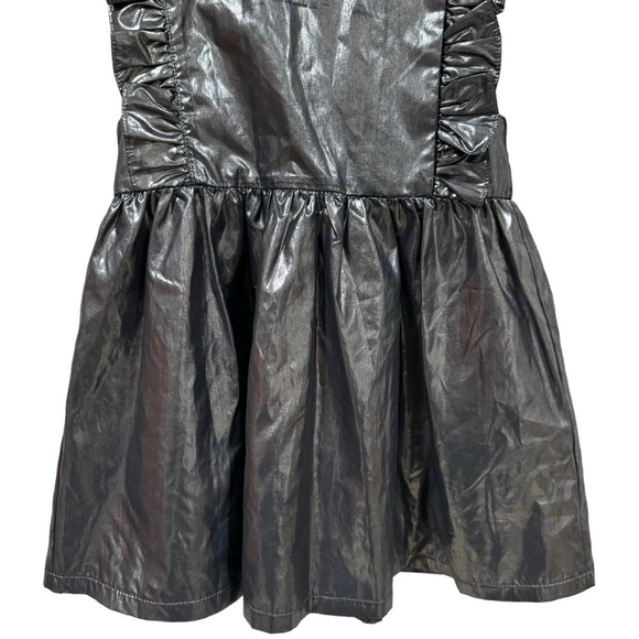 Yell-oh! Metallic Babydoll Ruffle Dress Girl’s Size 2T - Picture 4 of 10